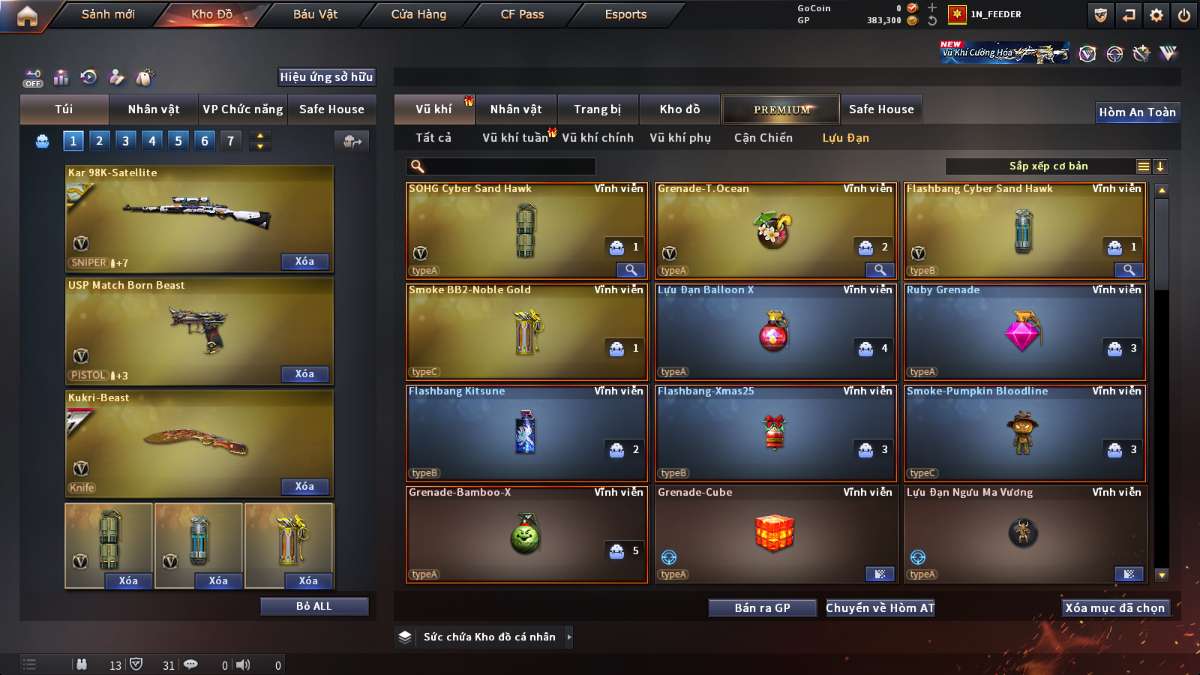 shop acc cf uy tin gia re